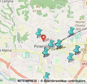 Mappa Via Brunetta d'usseaux, 10064 Pinerolo TO, Italia (1.00545)