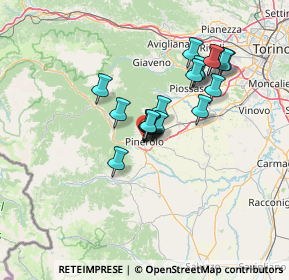 Mappa Via Brunetta d'usseaux, 10064 Pinerolo TO, Italia (10.4835)