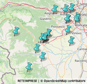 Mappa Via Brunetta d'usseaux, 10064 Pinerolo TO, Italia (15.7205)