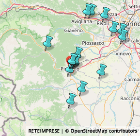 Mappa Via Brunetta d'usseaux, 10064 Pinerolo TO, Italia (13.38313)