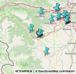 Mappa Via Brunetta d'usseaux, 10064 Pinerolo TO, Italia (17.6395)