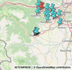 Mappa Via Carlo Merlo, 10064 Pinerolo TO, Italia (15.8365)