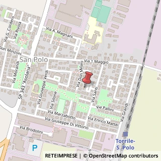 Mappa Piazza Martiri di Cefalonia, 5, 43056 Torrile, Parma (Emilia Romagna)