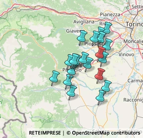 Mappa Via Giulio Maffei, 10064 Pinerolo TO, Italia (11.0015)