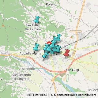 Mappa Via Luciano Luigi, 10064 Pinerolo TO, Italia (0.92143)