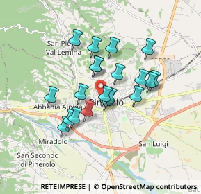 Mappa Via Giulio Maffei, 10064 Pinerolo TO, Italia (1.39)
