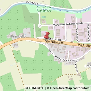 Mappa Via Primicello, 8, 44034 Copparo FE, Italia, 44034 Ro, Ferrara (Emilia Romagna)