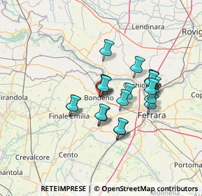 Mappa Via Gian Lorenzo Bernin, 44012 Bondeno FE, Italia (10.5595)