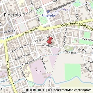 Mappa Via Vigone, 34, 10064 Pinerolo, Torino (Piemonte)