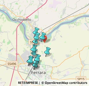 Mappa Via Lavezzola, 44123 Ferrara FE, Italia (3.34615)