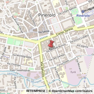Mappa Via Michele Buniva, 72, 10064 Pinerolo, Torino (Piemonte)
