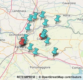 Mappa Via del Lavoro, 44034 Copparo FE, Italia (12.2235)