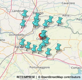 Mappa Via del Lavoro, 44034 Copparo FE, Italia (11.545)