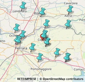 Mappa Via del Lavoro, 44034 Copparo FE, Italia (15.49111)