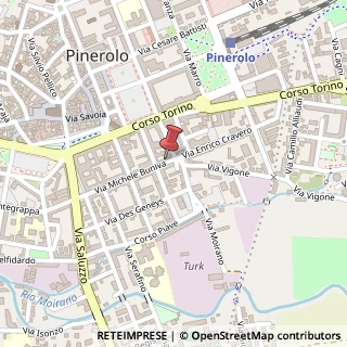 Mappa Via Buniva, 8, 10064 Pinerolo, Torino (Piemonte)