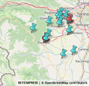 Mappa Via Vigone, 10064 Pinerolo TO, Italia (14.6775)