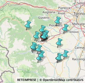 Mappa Via Vigone, 10064 Pinerolo TO, Italia (10.14842)