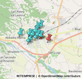 Mappa Via Vigone, 10064 Pinerolo TO, Italia (0.87846)
