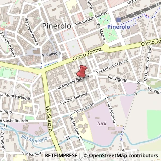 Mappa Via Buniva, 31, 10064 Pinerolo, Torino (Piemonte)