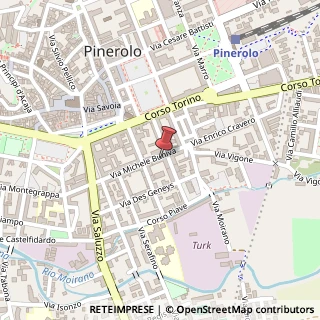 Mappa Via Michele Buniva, 19, 10064 Pinerolo, Torino (Piemonte)