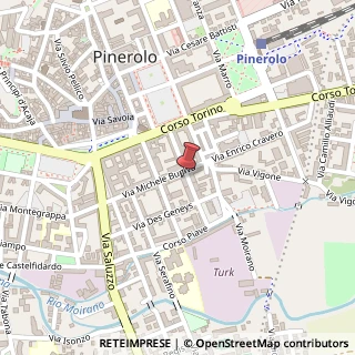 Mappa Via Michele Buniva, 21, 10064 Pinerolo, Torino (Piemonte)