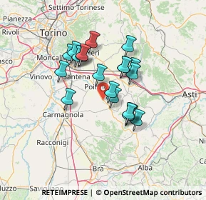Mappa Cascina Becchio, 10046 Poirino TO, Italia (10.6775)