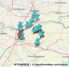 Mappa Tamara, 44034 Copparo FE, Italia (9.8755)