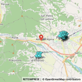 Mappa Via Battitore, 10064 Pinerolo TO, Italia (2.23357)