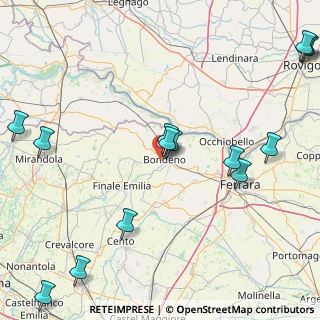 Mappa Via per Scortichino, 44012 Bondeno FE, Italia (24.56938)