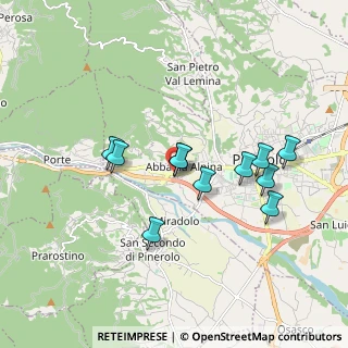 Mappa Via Giustetto, 10060 Pinerolo TO, Italia (1.61091)