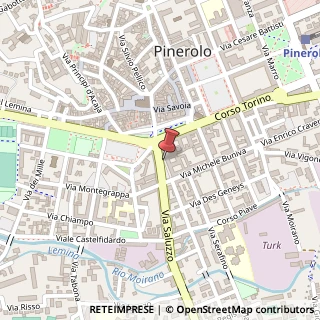 Mappa Piazza Luigi Barbieri, 13, 10064 Pinerolo, Torino (Piemonte)