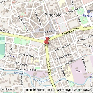 Mappa Piazza Luigi Barbieri, 12, 10064 Pinerolo, Torino (Piemonte)