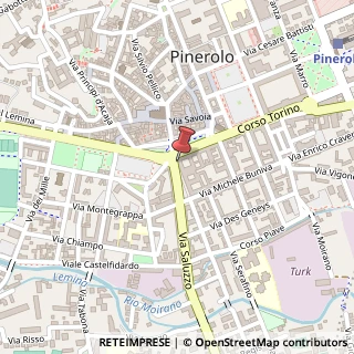 Mappa Piazza Luigi Barbieri, 3, 10064 Pinerolo, Torino (Piemonte)