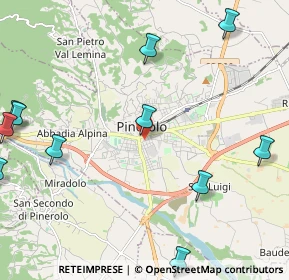 Mappa Via Chiappero, 10064 Pinerolo TO, Italia (2.99636)