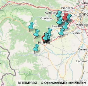 Mappa Via Chiappero, 10064 Pinerolo TO, Italia (10.607)