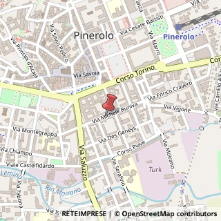 Mappa Via Michele Buniva, 63, 10064 Pinerolo, Torino (Piemonte)