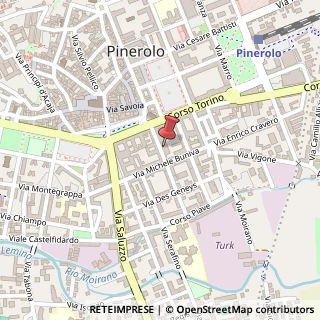 Mappa Via Giuseppe Chiappero, 27, 10064 Pinerolo, Torino (Piemonte)