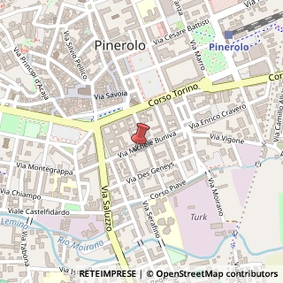 Mappa Via Buniva, 63, 10064 Pinerolo, Torino (Piemonte)