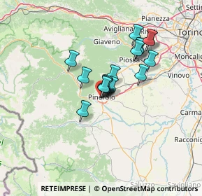 Mappa Via Guglielmo Oberdan, 10064 Pinerolo TO, Italia (9.51778)