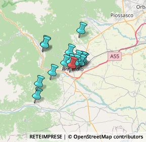 Mappa Via Guglielmo Oberdan, 10064 Pinerolo TO, Italia (3.98533)