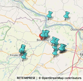 Mappa Via Gardenghi Monsignor Ulisse, 44012 Bondeno FE, Italia (7.09588)