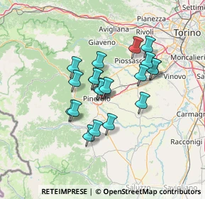 Mappa Via Cascina Vastameglio 3 Centro commerciale Le Due Valli, 10064 Pinerolo TO, Italia (10.385)