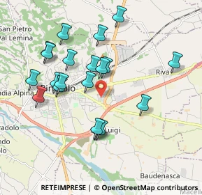 Mappa Via Cascina Vastameglio 3 Centro commerciale Le Due Valli, 10064 Pinerolo TO, Italia (1.8625)