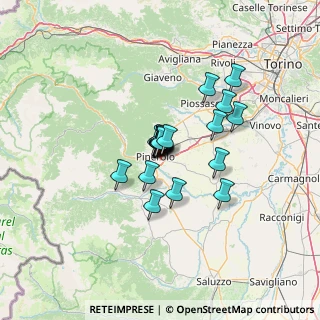 Mappa Via Vecchia di Buriasco, 10064 Pinerolo TO, Italia (8.187)