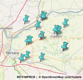 Mappa Via Copparo, 44123 Corlo FE, Italia (7.18824)