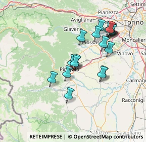 Mappa Via Torrente Lemina, 10064 Pinerolo TO, Italia (13.8855)