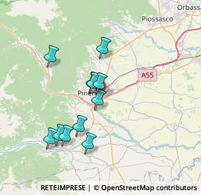 Mappa Via Torrente Lemina, 10064 Pinerolo TO, Italia (6.38636)