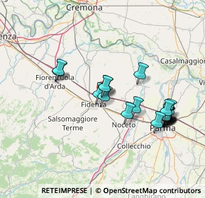 Mappa Via Sorelle Fontana, 43036 Fidenza PR, Italia (14.5735)