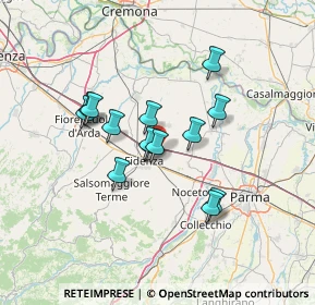 Mappa Via Sorelle Fontana, 43036 Fidenza PR, Italia (10.78643)