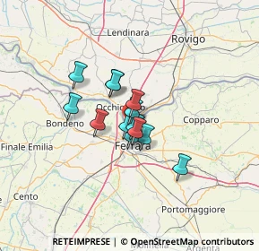 Mappa Via del Bagatto, 44123 Pontelagoscuro FE, Italia (7.81154)